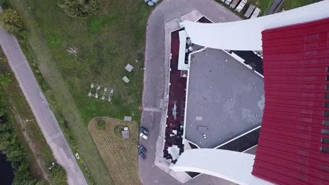 Rigas TV Tower, sunset 库存影片 146023797