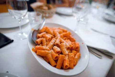 Rigatoni Pasta Dish Stock Photos