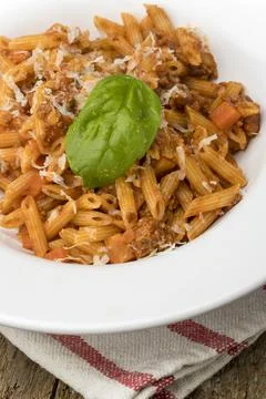 Rigatoni pasta Stock Photos