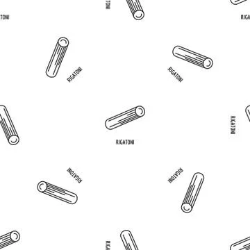 Rigatoni pattern seamless Stock Illustration