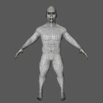 3D Model: Rigged 25 Year Old Dwarf Asian Man Base Mesh #91477923