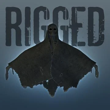 Rigged Shrouded Ghoul for Blender Render (not fully rigged) 3D Model