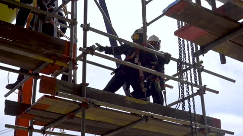 Rigging Activities. Stock Footage 158164743