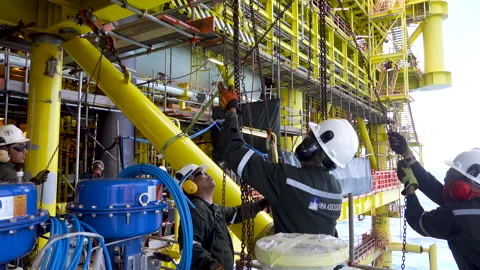 Rigging And Lifting Activities. Stock-Footage 159140530