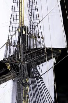 Rigging and pulleys Stock Photos