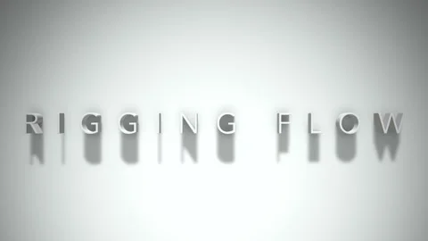 rigging flow 3D title animation white te... | Stock Video | Pond5