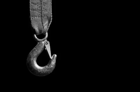 Rigging rope with hook Stock Photos