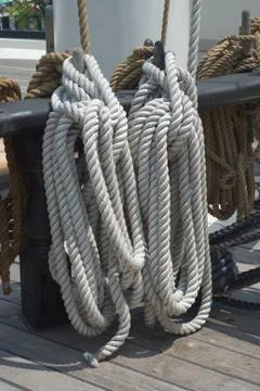 Rigging of a sailing ship Stock Photos