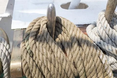 Rigging on a ship Stock Photos