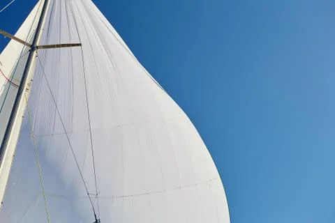 Rigging the symmetric spinnaker Stock Photos