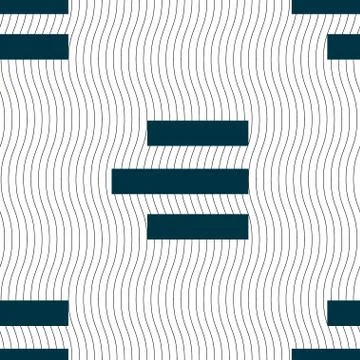 Right-aligned icon sign. Seamless pattern with geometric texture. 库存插图