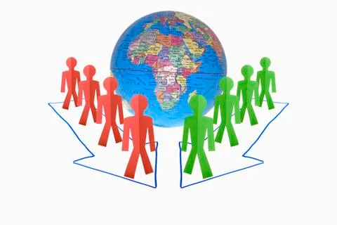 Right and wrong directions, concept Stock Photos