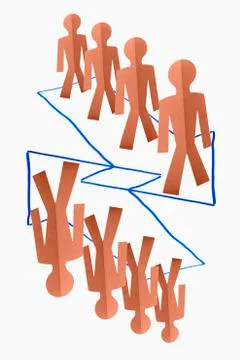 Right and wrong directions, concept Stock Photos