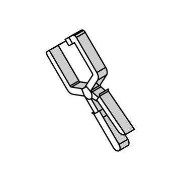 Right angle clamp carpenter tool isometric icon vector illustration Stock Illustration