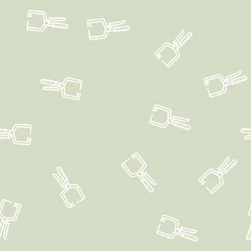 Right angle clamp carpenter tool line seamless pattern Stockillustratie