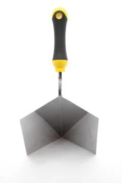 Right angle construction trowel Stock Photos