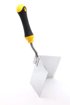 Right angle construction trowel Stock Photos