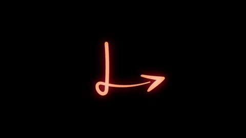 Right Angle Corner Arrow Pointer Animation Stock Footage 347212871