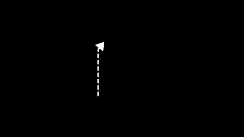 Right angle dotted arrow animation Stock Footage 330455903
