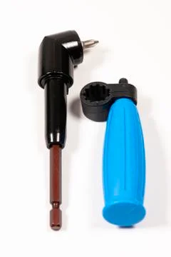 Right Angle Drill Drive Adapter with 1 4 Inch Shank Stock Photos