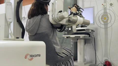 Right Arm Robotic Physical Therapy Stock Footage 129247436