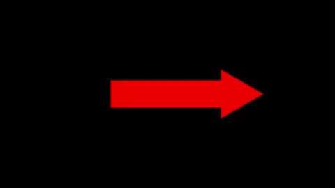 A right arrow on the black background. Arrows, direct symbol . Arrow Animat.. Stock Footage 310755819