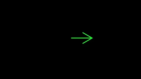Right arrow direction icon animated video Stock Footage 292412063