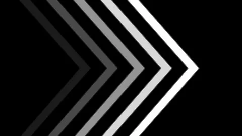 Right Arrow direction icon animated video Stock Footage 312720635