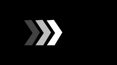 Right arrow fast forward animation short loop in minimalist style perfect f.. Stock Footage 309017678