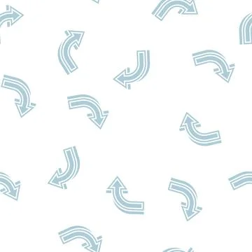 Right arrow glyph seamless pattern Stock Illustration