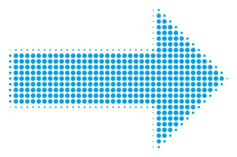 Right Arrow Halftone Icon 스톡 일러스트