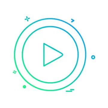 Right arrow icon design vector Stock Illustration