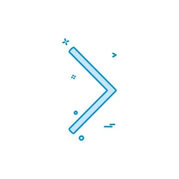 Right arrow icon design vector Stock Illustration