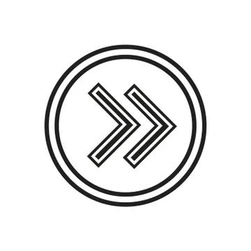 Right arrow icon Stock Illustration