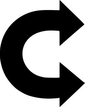 Right arrow icon vector symbol design illustration Stock Illustration