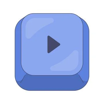 Right arrow key modern keyboard button Stock Illustration