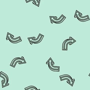 Right arrow line seamless pattern Stock Illustration