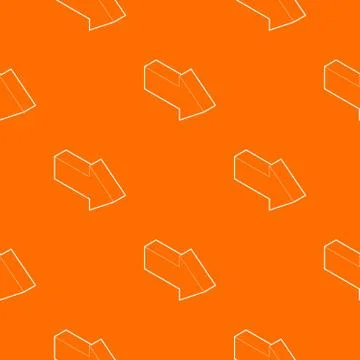 Right arrow pattern vector orange Stockillustratie