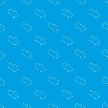 Right arrow pattern vector seamless blue Stock Illustration