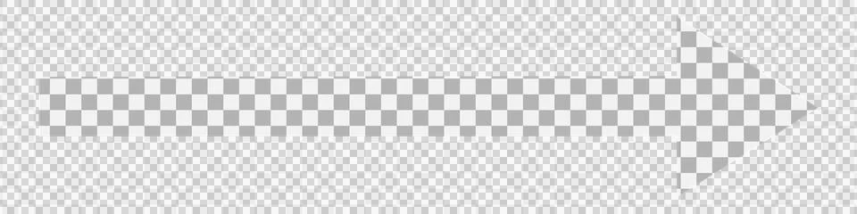 Right Arrow Pointer Isolated on Transparent Background Minimalist Design Illustrazione stock