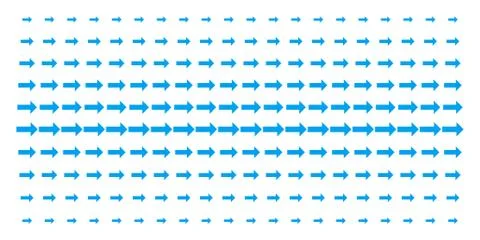 Right Arrow Shape Halftone Effect 스톡 일러스트
