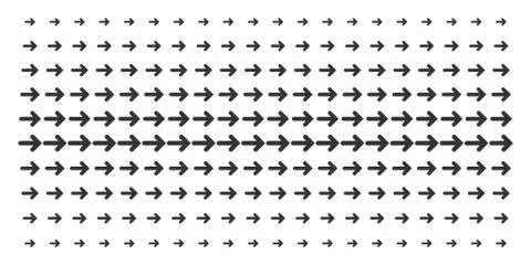 Right Arrow Shape Halftone Grid 库存插图