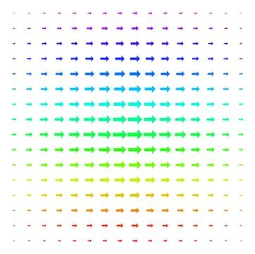 Right Arrow Shape halftone Spectrum grid 스톡 일러스트