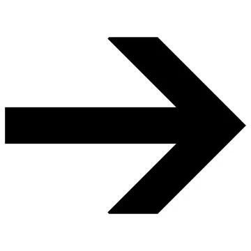 Right Arrow Vector Icon Flat Illustration Stock Illustration
