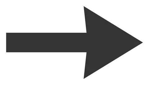 Right Arrow Vector Icon Flat Illustration Stock Illustration