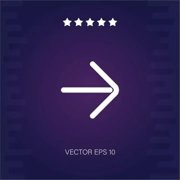 Right arrow vector icon Stock Illustration