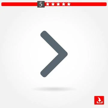 Right arrow vector icon Stock Illustration