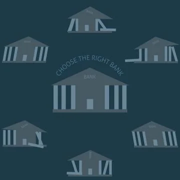 The right bank icon. Stock Illustration