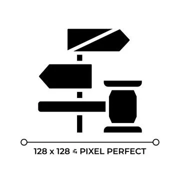 Right to be considered innocent pixel perfect glyph solid icon Stock Illustration