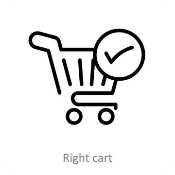 Right cart Stock Illustration